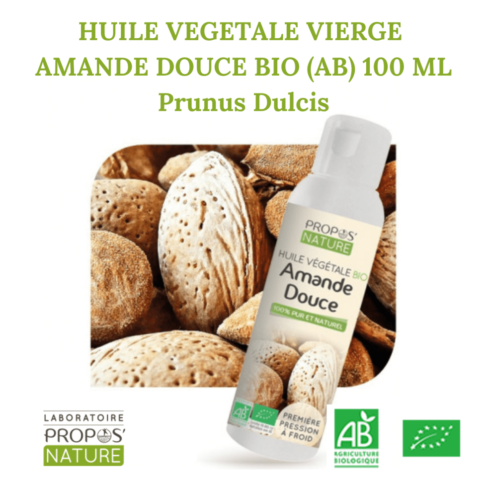 Amande Douce Bio Ab Huile Vegetale Vierge Prunus Dulcis