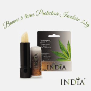 INDIA - Baume à lèvre Protecteur Incolore - 3,8g DDM: 10.2027