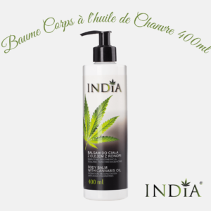 INDIA - Baume Corps à l'huile de Chanvre - 400ml DDM: 04.24