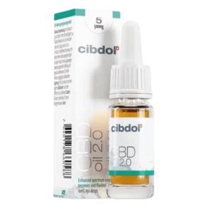 CIBDOL Huile 2.0 de CBD 5% (500mg) – 10ml DDM: 08.25