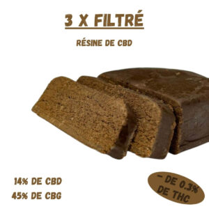 Résine de CBD - 3x Filtré - CBD & CBG