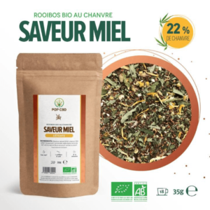 POP CBD infusion BIEN-ETRE ROOIBOS MIEL bio 35g DDM 31.10.23 "DESTOCKAGE"