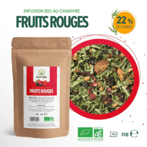 POP CBD infusion FRUITS ROUGES bio 35g 08.25