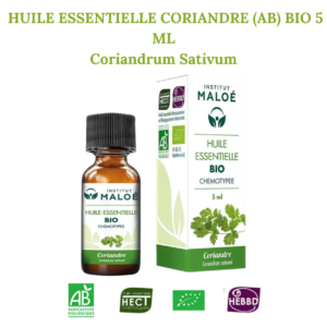 CORIANDRE BIO (AB) - HUILE ESSENTIELLE 5 ML - Coriandrum Sativum