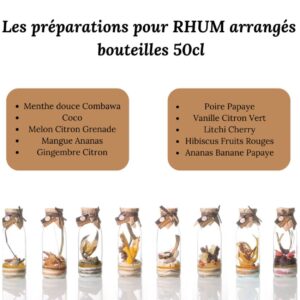 Préparation Rhum Arrangé 50CL