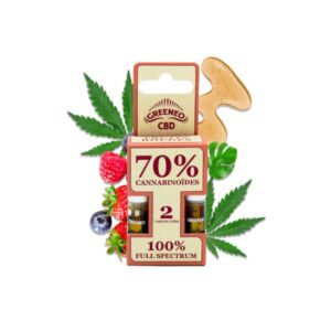 GREENEO Recharge 2 Cartouches Vap Pen 70% cannabinoïdes - FRUITS ROUGES