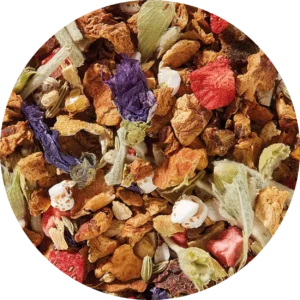 Infusion de fruits & Thé du Mont Orange-Tonka-Gingembre