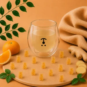 infusion oursons vegetalien orange gingembre papothe.webp
