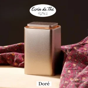 Boite à Thé Collection "Ecrin de Thé": Doré