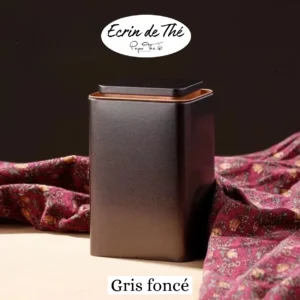 Boite à Thé Collection "Ecrin de Thé": Gris Foncé