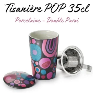 Tisanière POP 35cl - Porcelaine & Double Paroi
