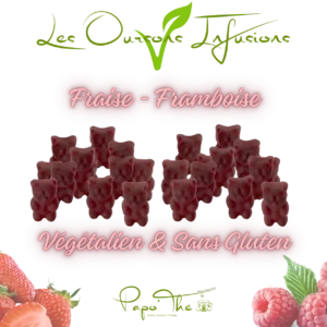 VEGETALIEN: Oursons Infusions Fraise - Framboise