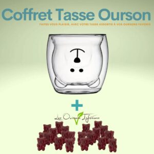 Coffret Tasse Ourson 250ml + 30 oursons infusions Végétaliens
