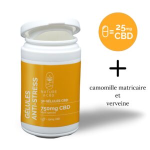 Gélules CBD Anti Stress - 25mg