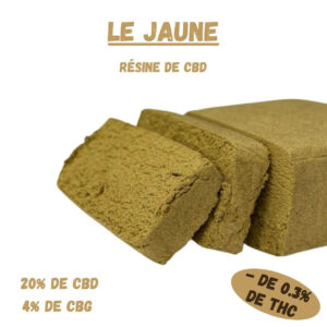 Résine de CBD-CBG - LE JAUNE