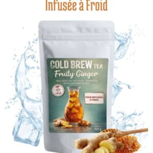 COLD BREW Fruity Ginger infusion glacée gingembre miel.papo the