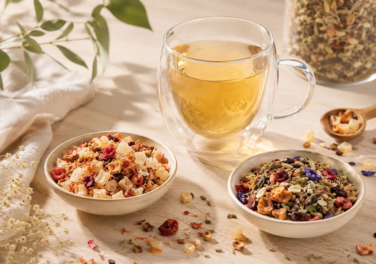 Infusions et tisanes Papo’Thé en vrac avec tasse d’infusion